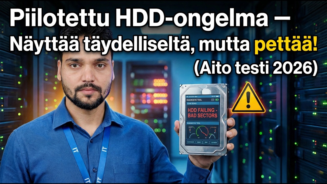 Diagnosoi piilotetut kiintolevy-ongelmat
