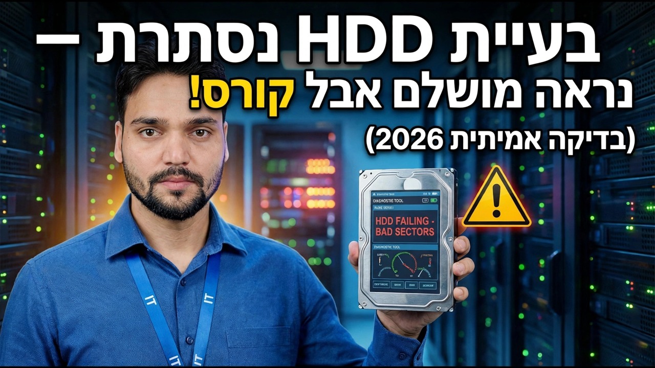 אבחן בעיות HDD נסתרות