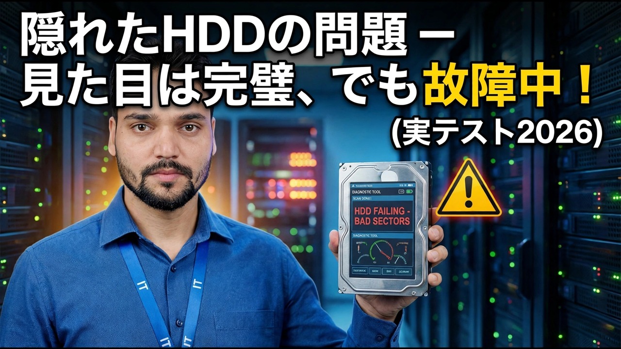 隠れた HDD の問題を診断する
