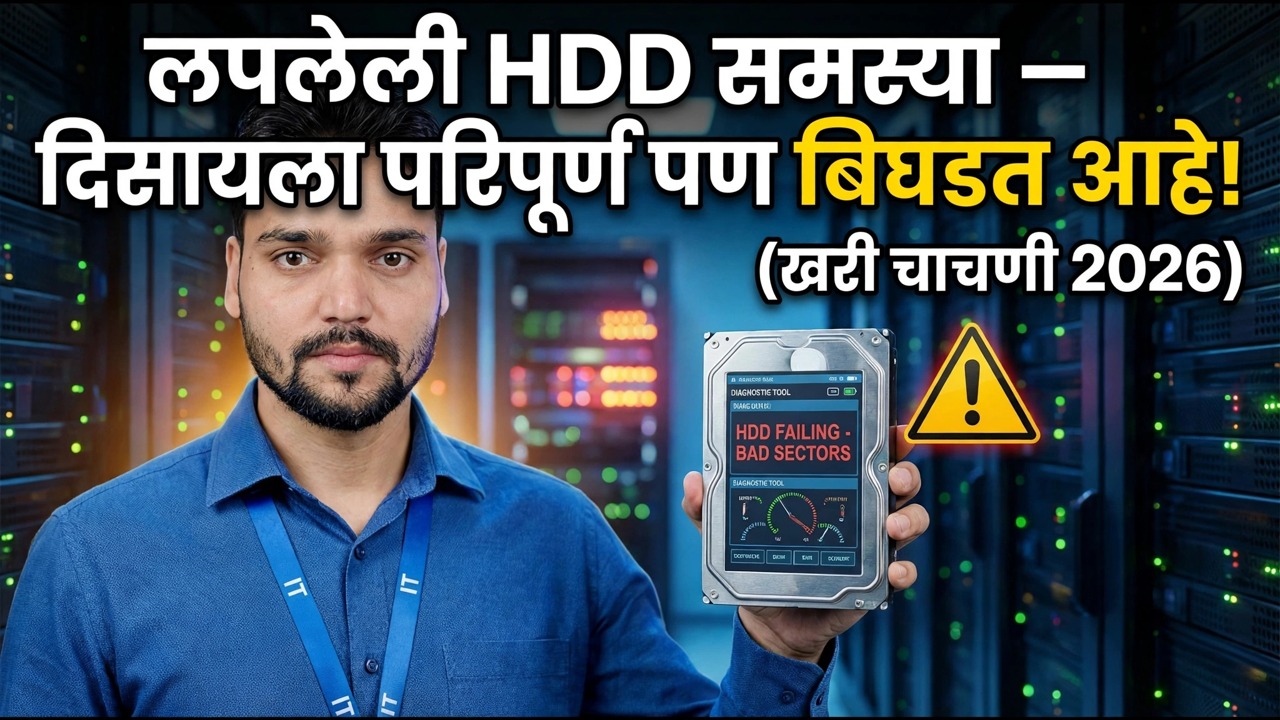लपलेल्या HDD समस्यांचे निदान करा