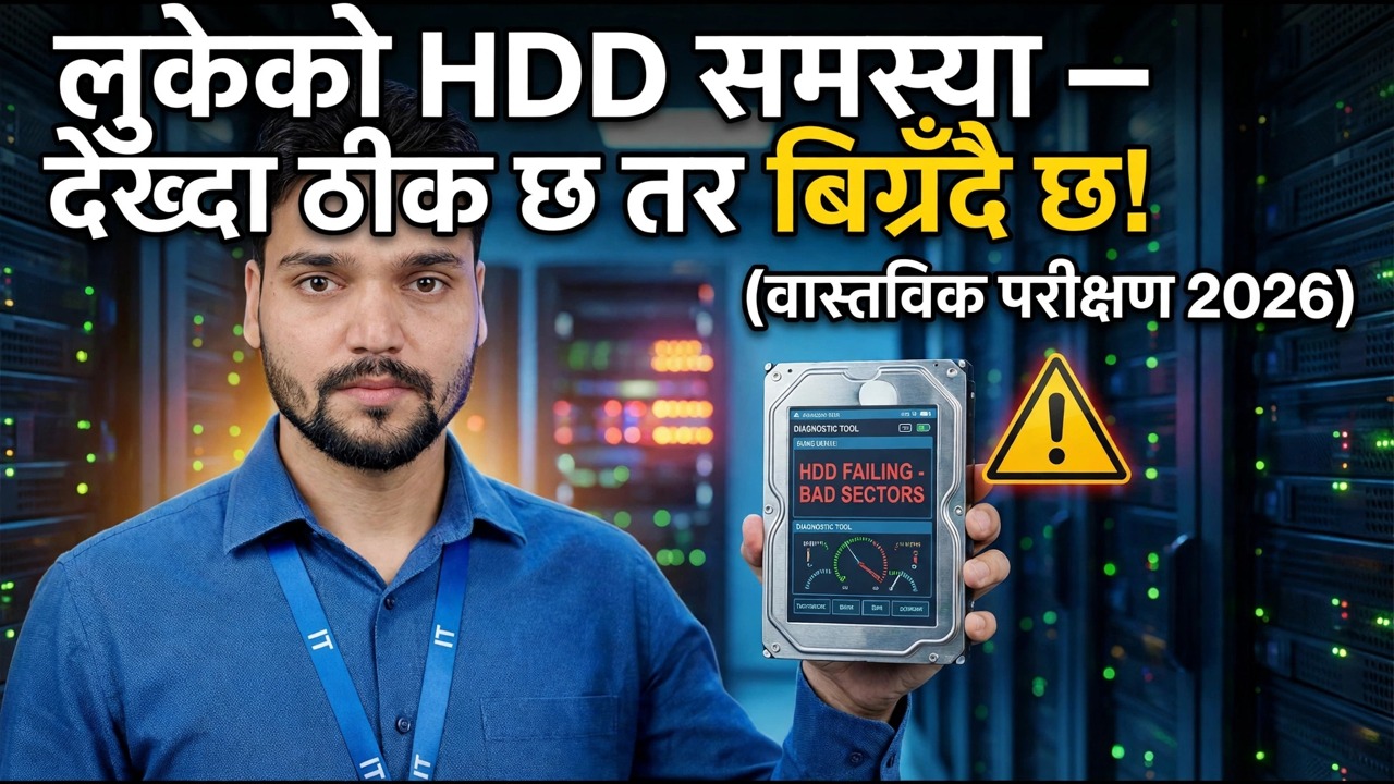 लुकेका HDD समस्याहरू निदान गर्नुहोस्