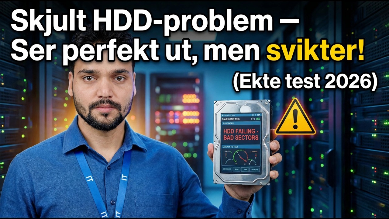 Diagnostiser skjulte HDD-problemer