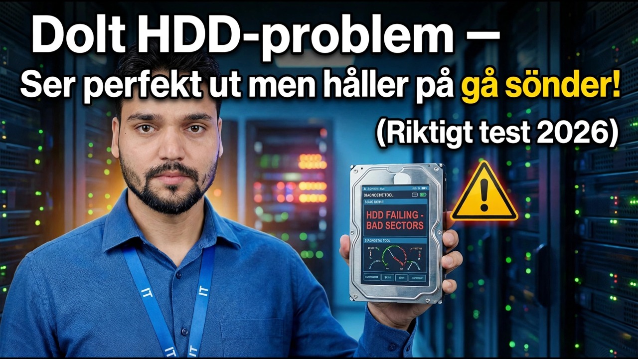 Diagnostisera dolda hårddiskproblem