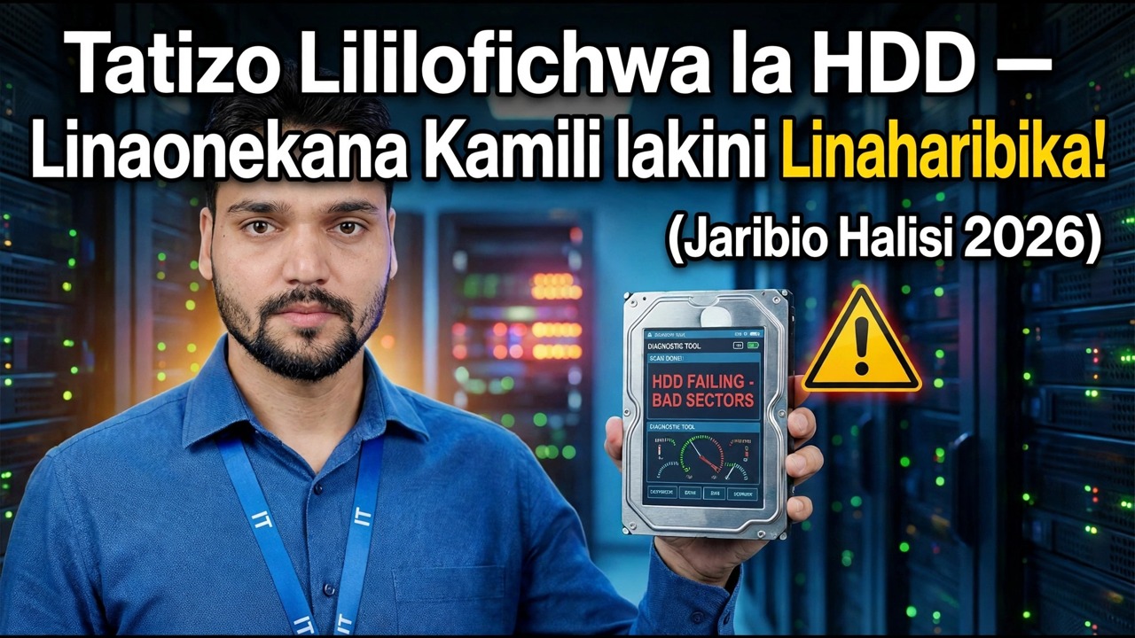 Tambua Matatizo ya HDD Siri