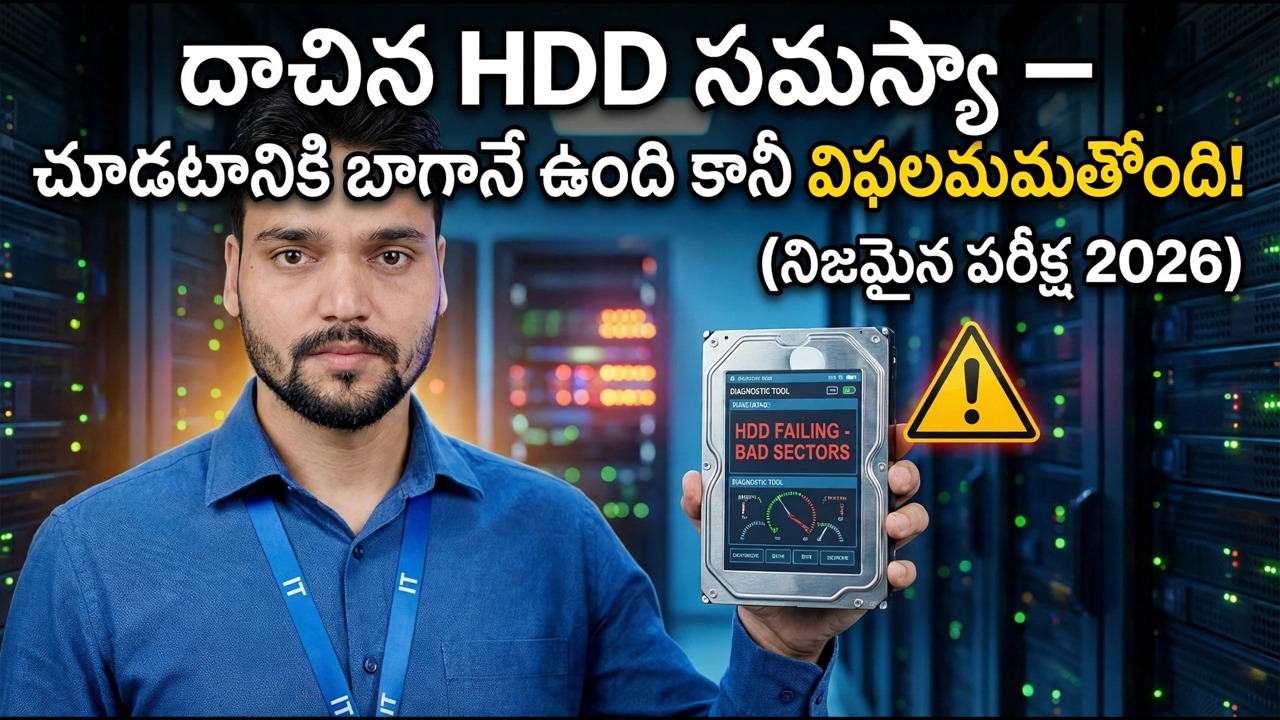 దాచిన HDD సమస్యలను గుర్తించండి