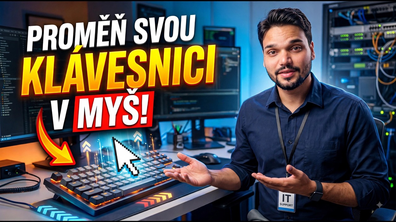 Použijte klávesnici jako myš ve Windows 😳🔥 | Myš není potřeba!