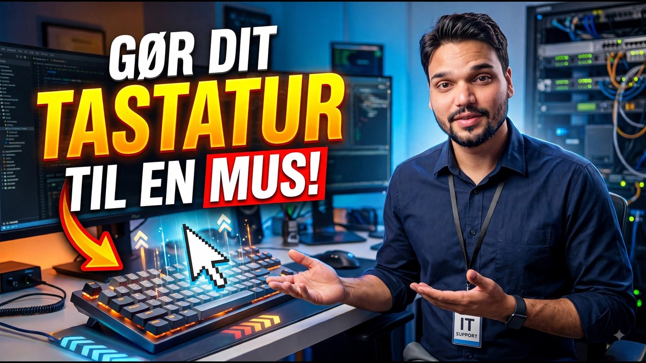 Brug dit tastatur som mus i Windows 😳🔥 | Ingen mus nødvendig!
