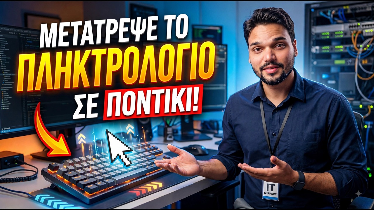 Χρησιμοποιήστε το πληκτρολόγιό σας ως ποντίκι στο Windows 😳🔥 | Χωρίς π