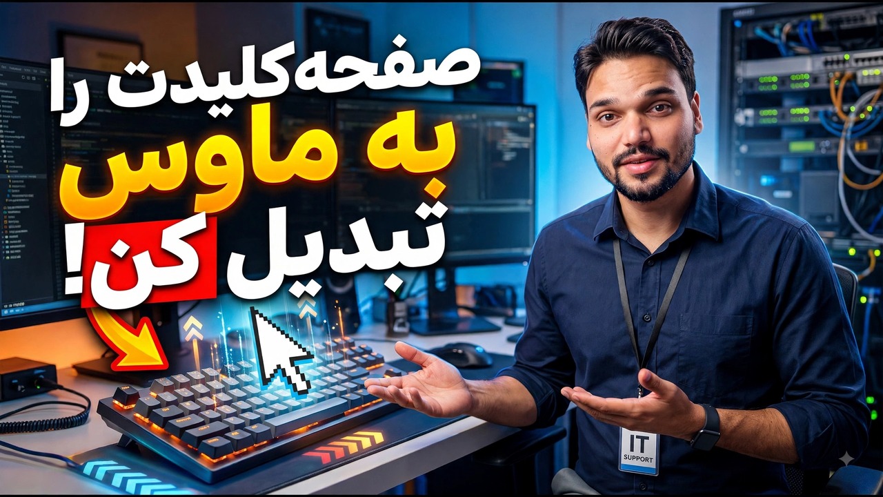 کیبورد خود را به عنوان ماوس در ویندوز استفاده کنید 😳🔥 | نیازی به ماوس 