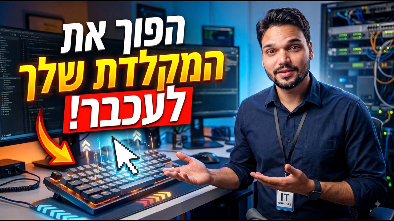 השתמש במקלדת שלך כעכבר ב-Windows 😳🔥 | אין צורך בעכבר!