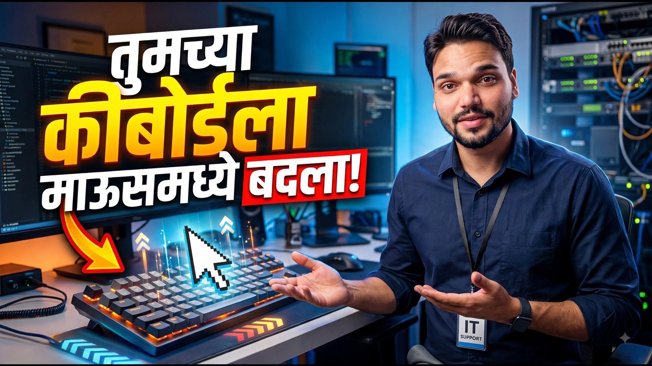 विंडोजमध्ये तुमची कीबोर्ड माउस म्हणून वापरा 😳🔥 | माउसची गरज नाही!