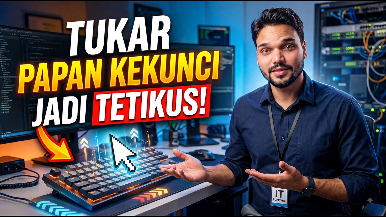 Gunakan Papan Kekunci Anda Sebagai Tetikus di Windows 😳🔥 | Tiada Tetik