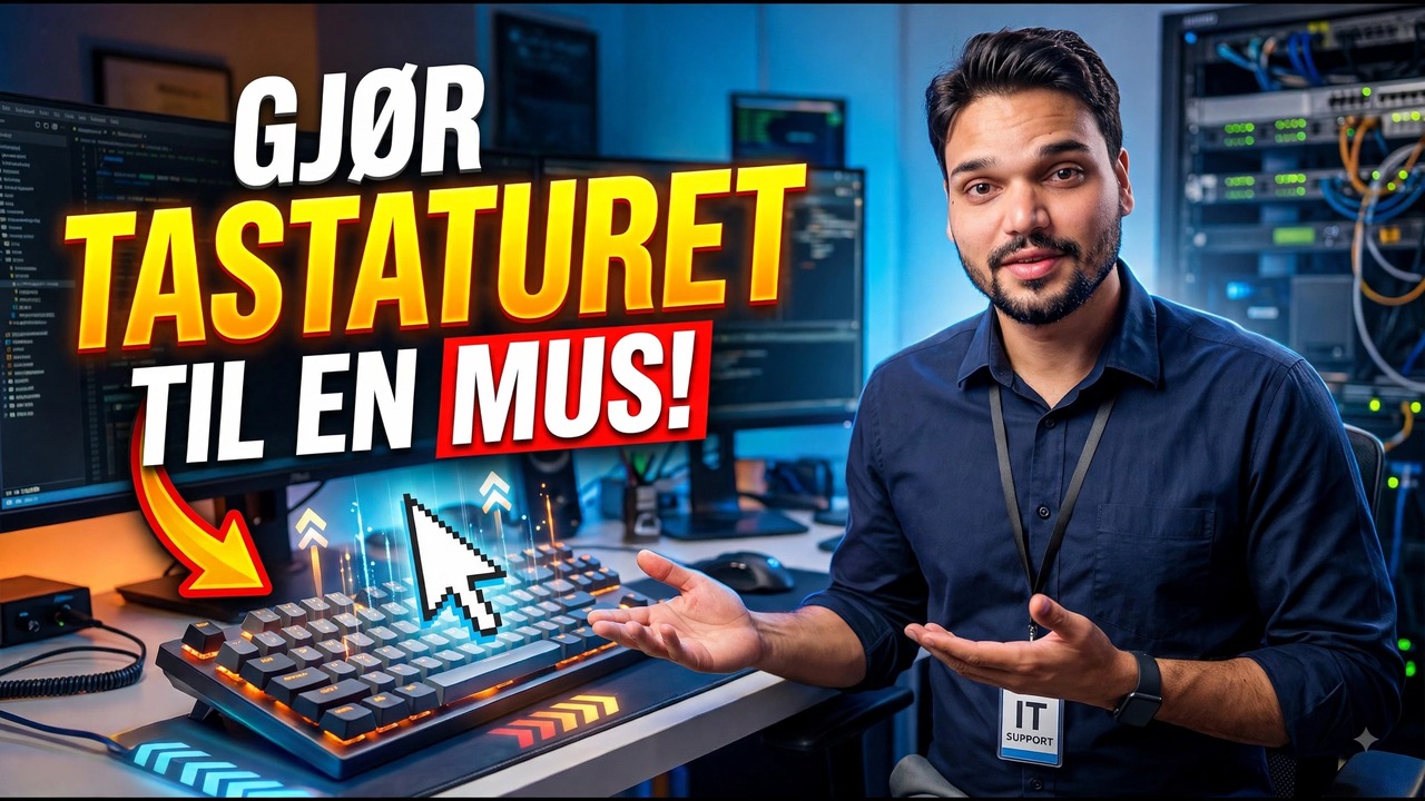 Bruk tastaturet som mus i Windows 😳🔥 | Ingen mus nødvendig!