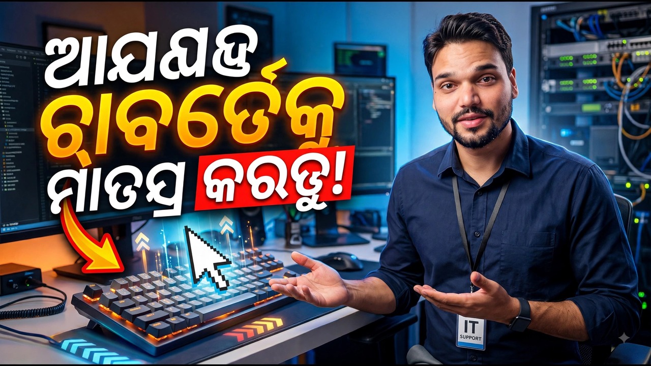 Windows ରେ ତୁମର Keyboard ରେ Mouse ଭଳି ଚାଲିବ 😳🔥 | Mouse ଦରକାର ନାହିଁ!