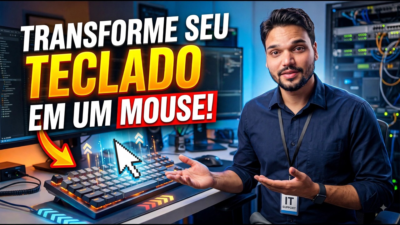 Use o Teclado como Mouse no Windows 😳🔥 | Sem Necessidade de Mouse!