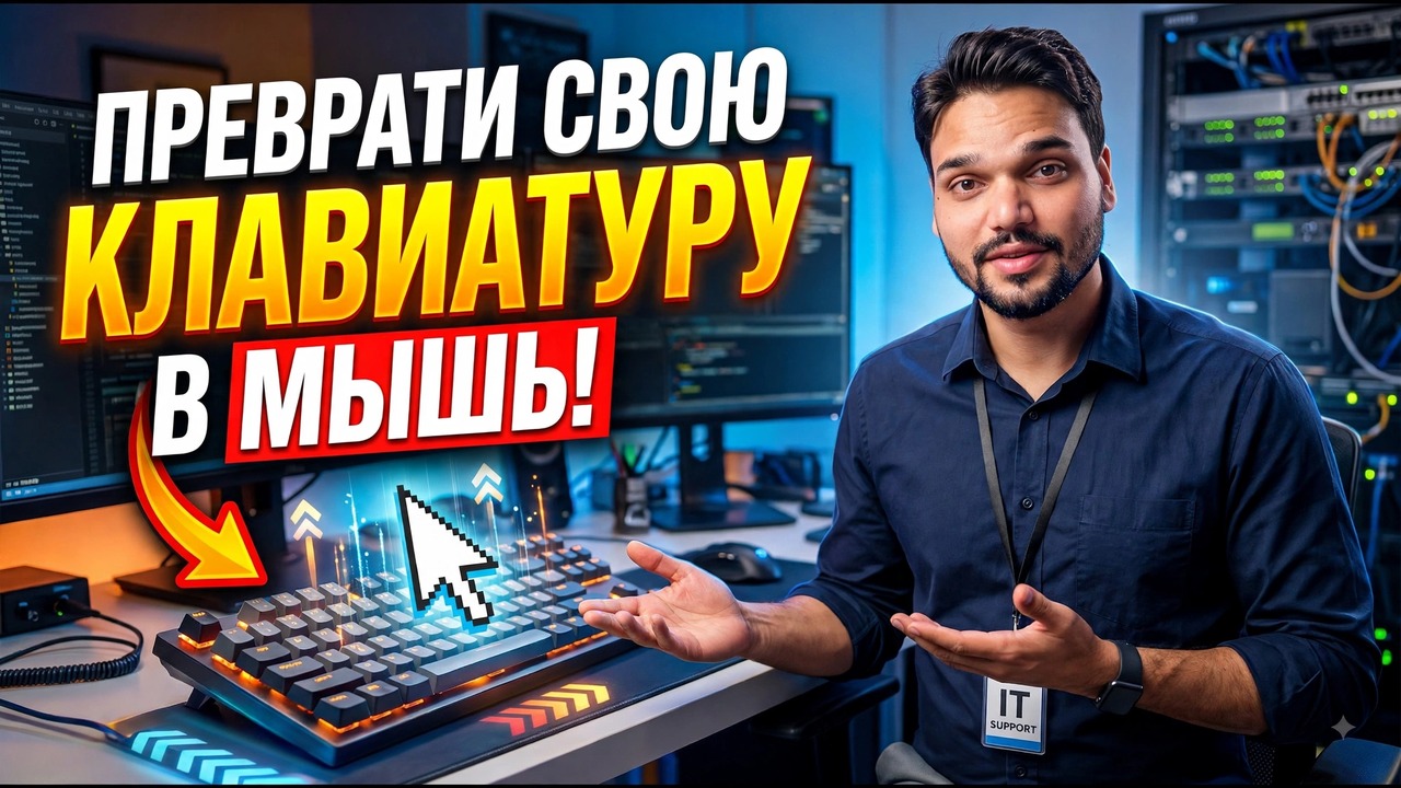 Используйте клавиатуру вместо мыши в Windows 😳🔥 | Мышь не требуется!