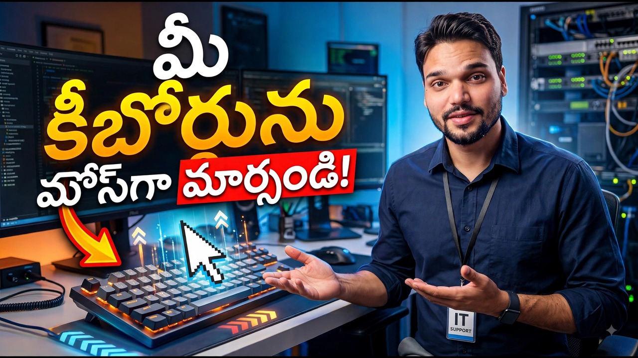 విండోస్‌లో మీ కీబోర్డ్‌ను మౌస్‌గా మార్చండి 😳🔥 | మౌస్ అవసరం లేదు!