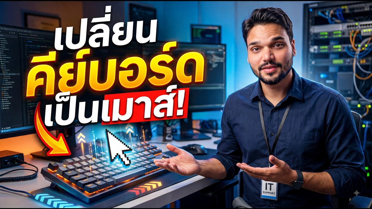 ใช้คีย์บอร์ดเป็นเมาส์ใน Windows 😳🔥 | ไม่ต้องใช้เมาส์เลย!