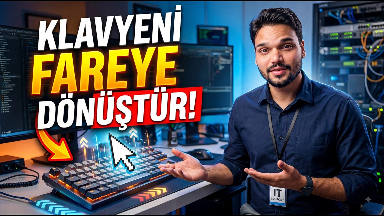 Klavye ile Fare Gibi Kullanma Windows'ta 😳🔥 | Fareye Gerek Yok!