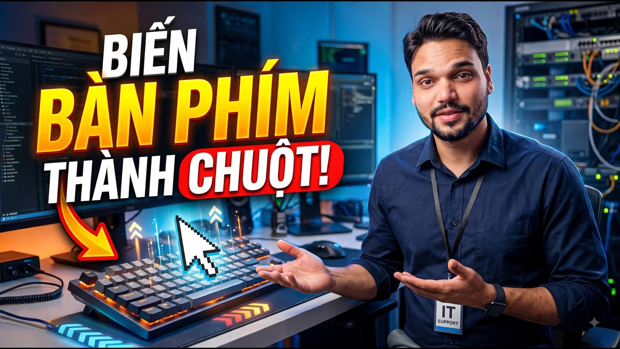 Sử Dụng Bàn Phím Như Chuột Trên Windows 😳🔥 | Không Cần Chuột!