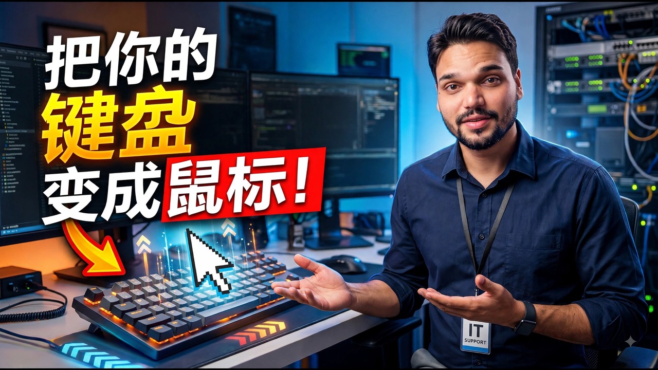 用键盘代替鼠标在 Windows 上操作 😳🔥 | 彻底告别鼠标！
