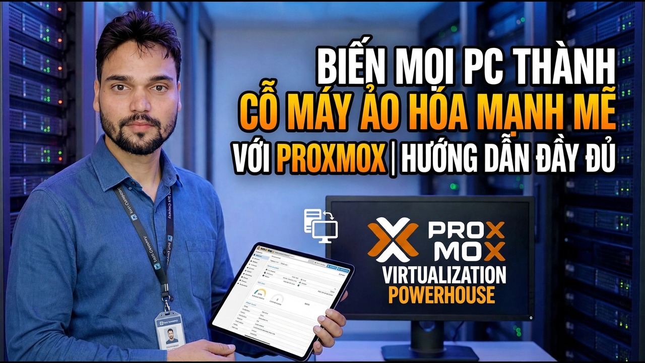 Hướng dẫn ảo hóa Proxmox - Biến PC thành cỗ máy mạnh mẽ