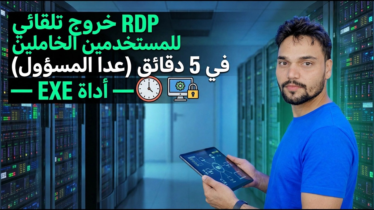 تسجيل الخروج التلقائي لمستخدمي RDP الخامل في 5 دقائق