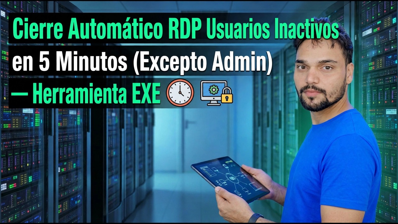 Cierre de sesión automático de usuarios RDP inactivos en 5 minutos