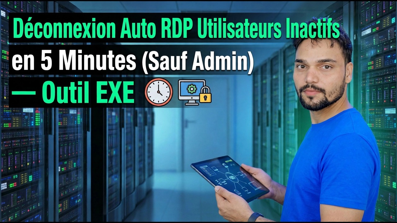 Déconnexion automatique des utilisateurs RDP inactifs en 5 minutes