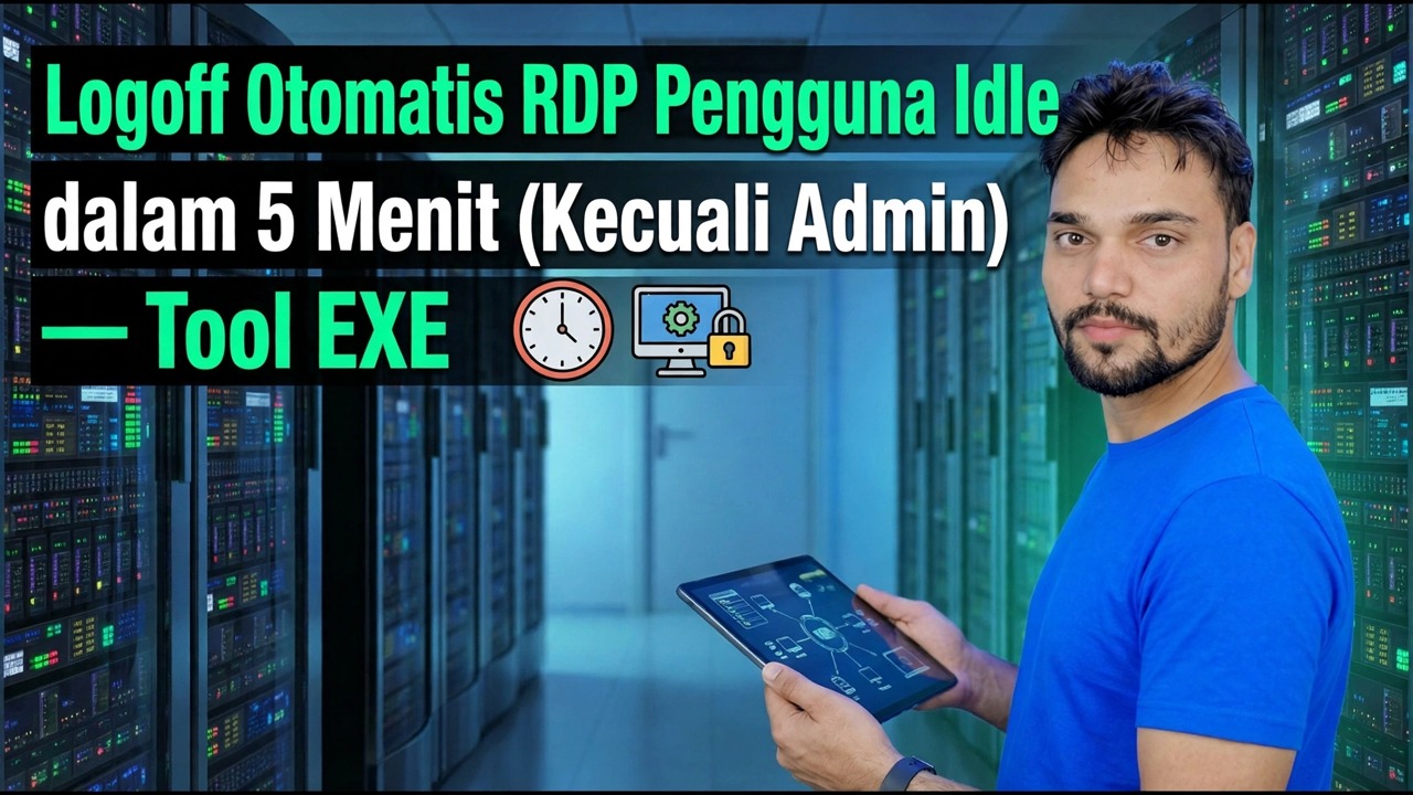 Pengguna RDP Idle Logoff Otomatis dalam 5 Menit
