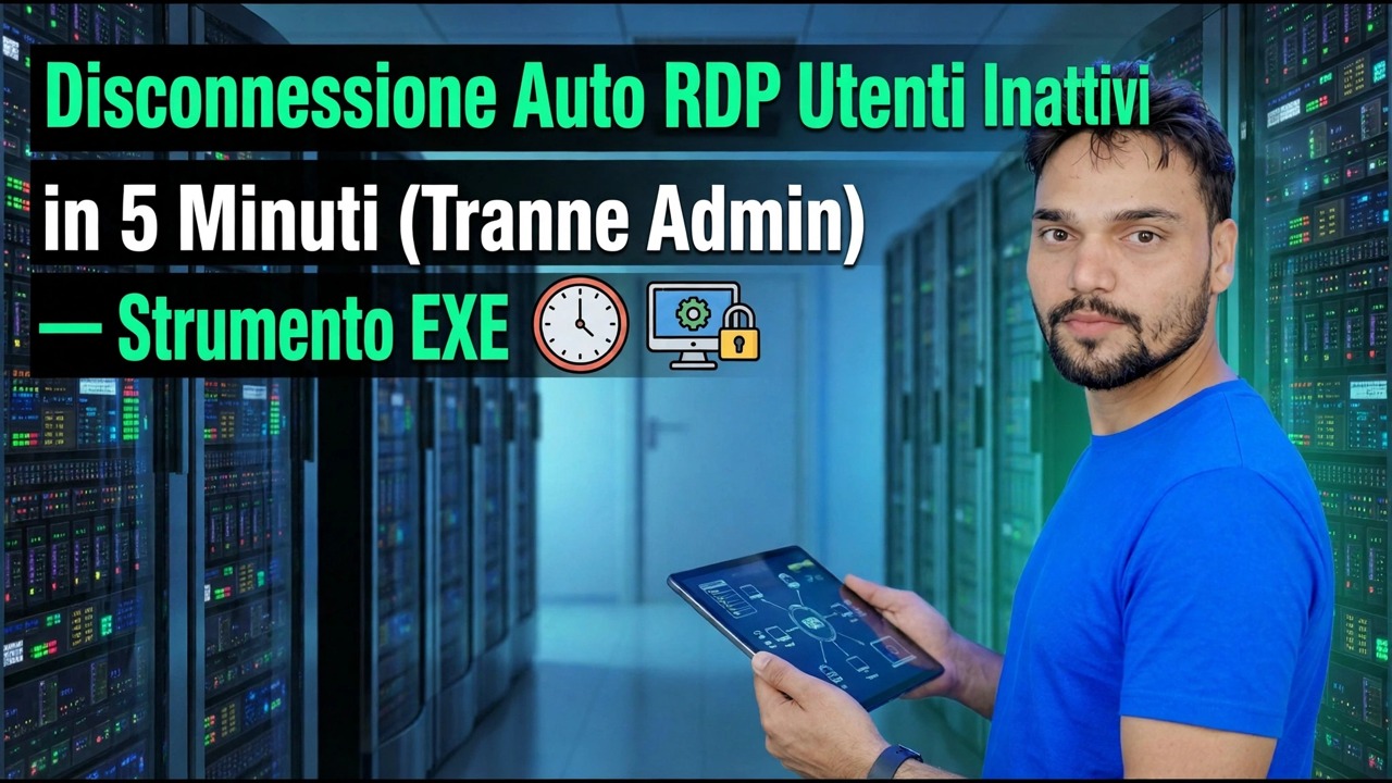 Disconnessione automatica degli utenti RDP inattivi in 5 minuti