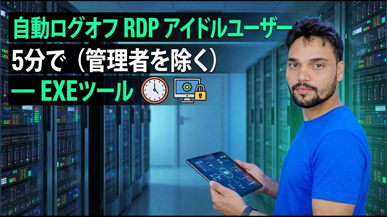 アイドル状態の RDP ユーザーを 5 分で自動ログオフ
