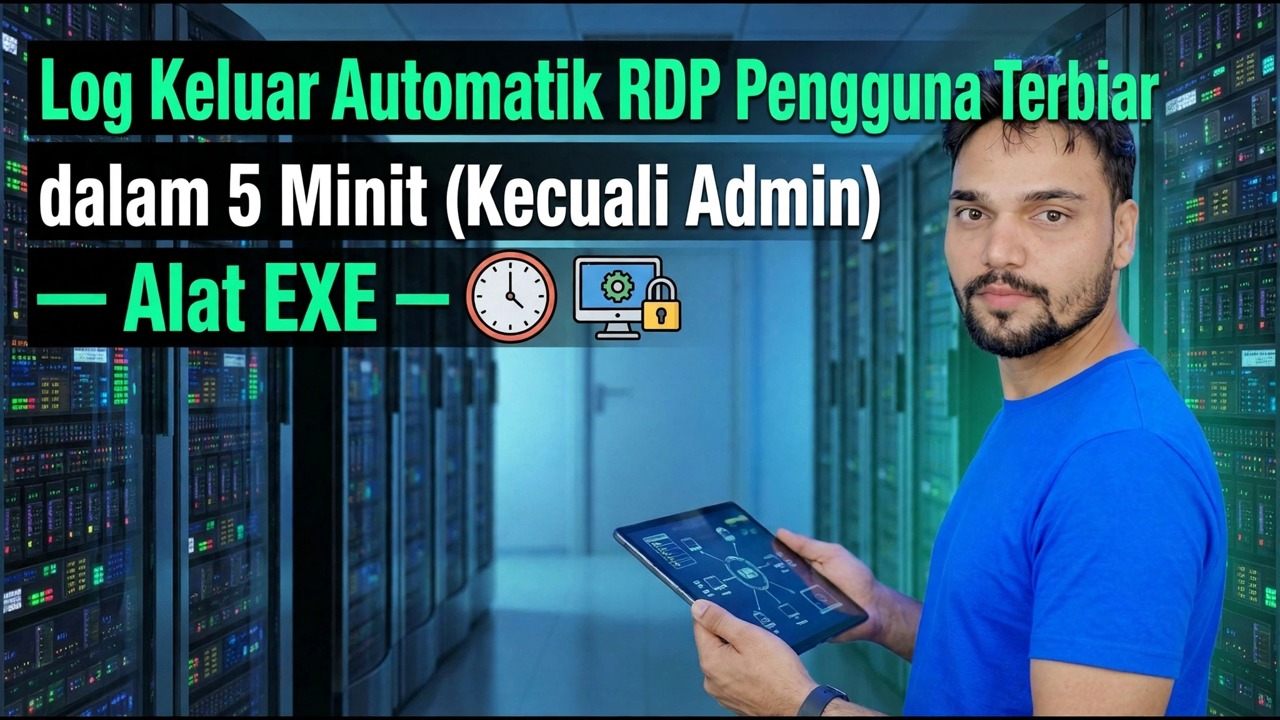 Automatik Log Matikan Pengguna RDP Terbiar dalam 5 Minit