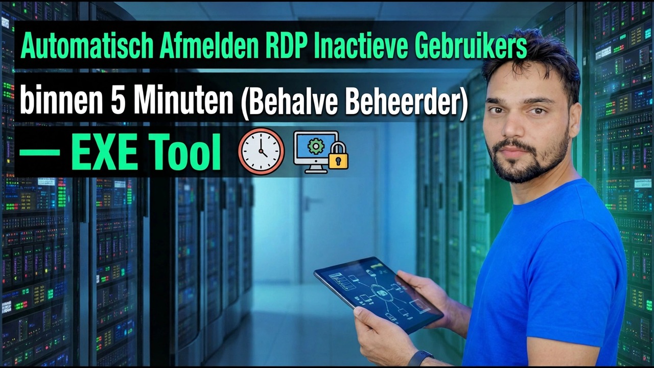 Automatisch afmelden van inactieve RDP-gebruikers in 5 minuten