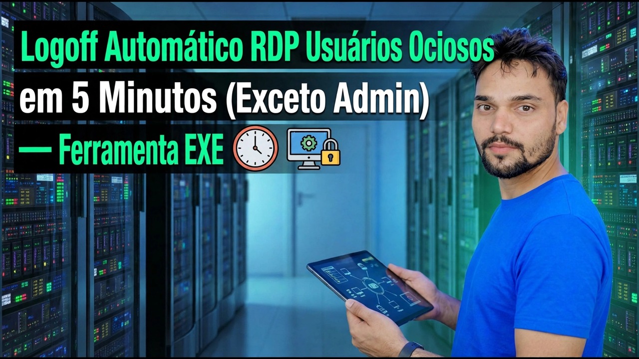 Logoff automático de usuários RDP ociosos em 5 minutos
