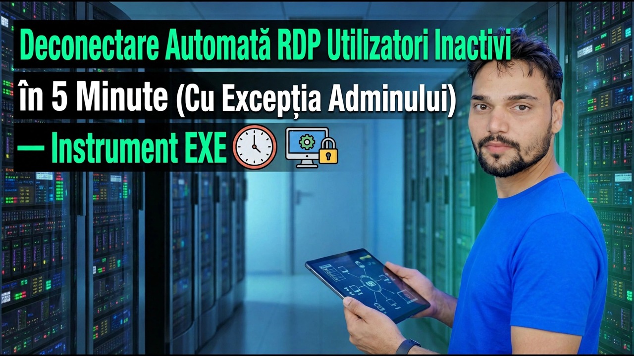 Deconectare automată Utilizatorii RDP inactiv în 5 minute