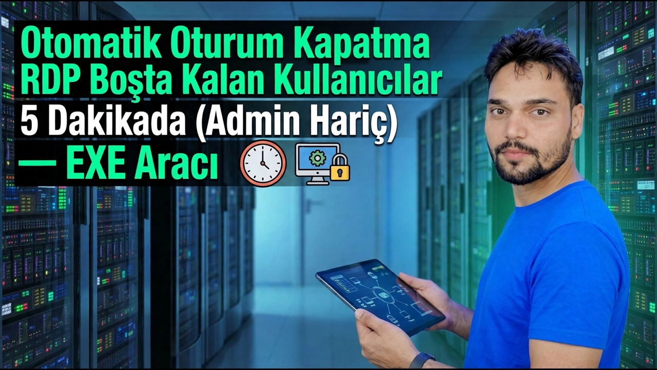 5 Dakika İçinde Boştaki RDP Kullanıcılarını Otomatik Oturum Kapatma