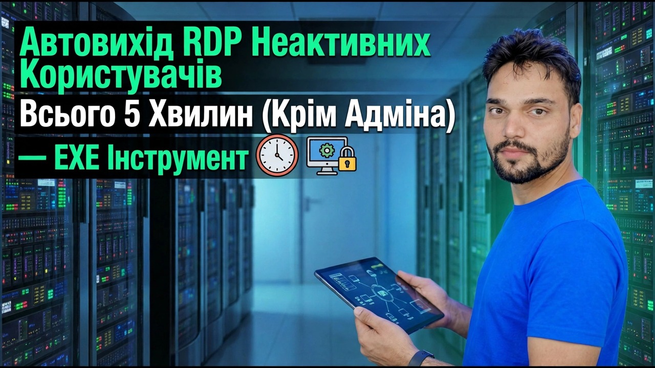 Автоматичний вихід із неактивних користувачів RDP за 5 хвилин