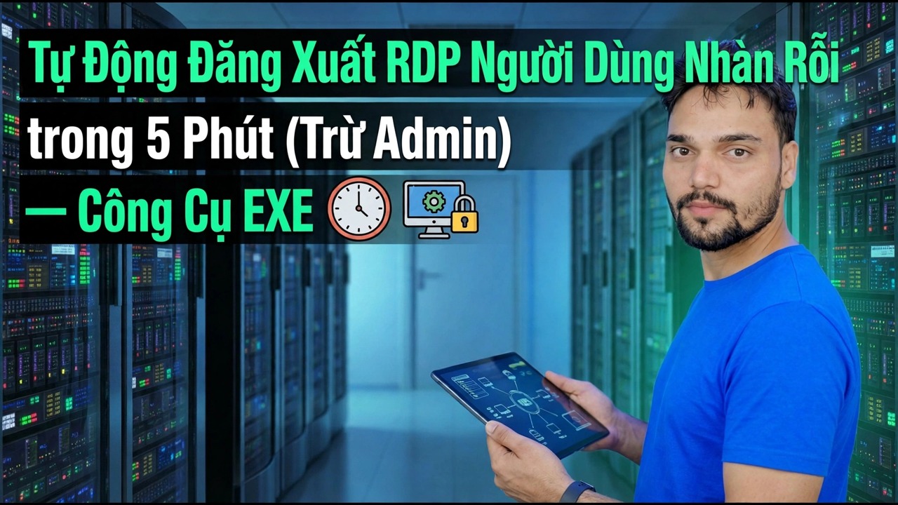 Tự động đăng xuất người dùng RDP nhàn rỗi sau 5 phút