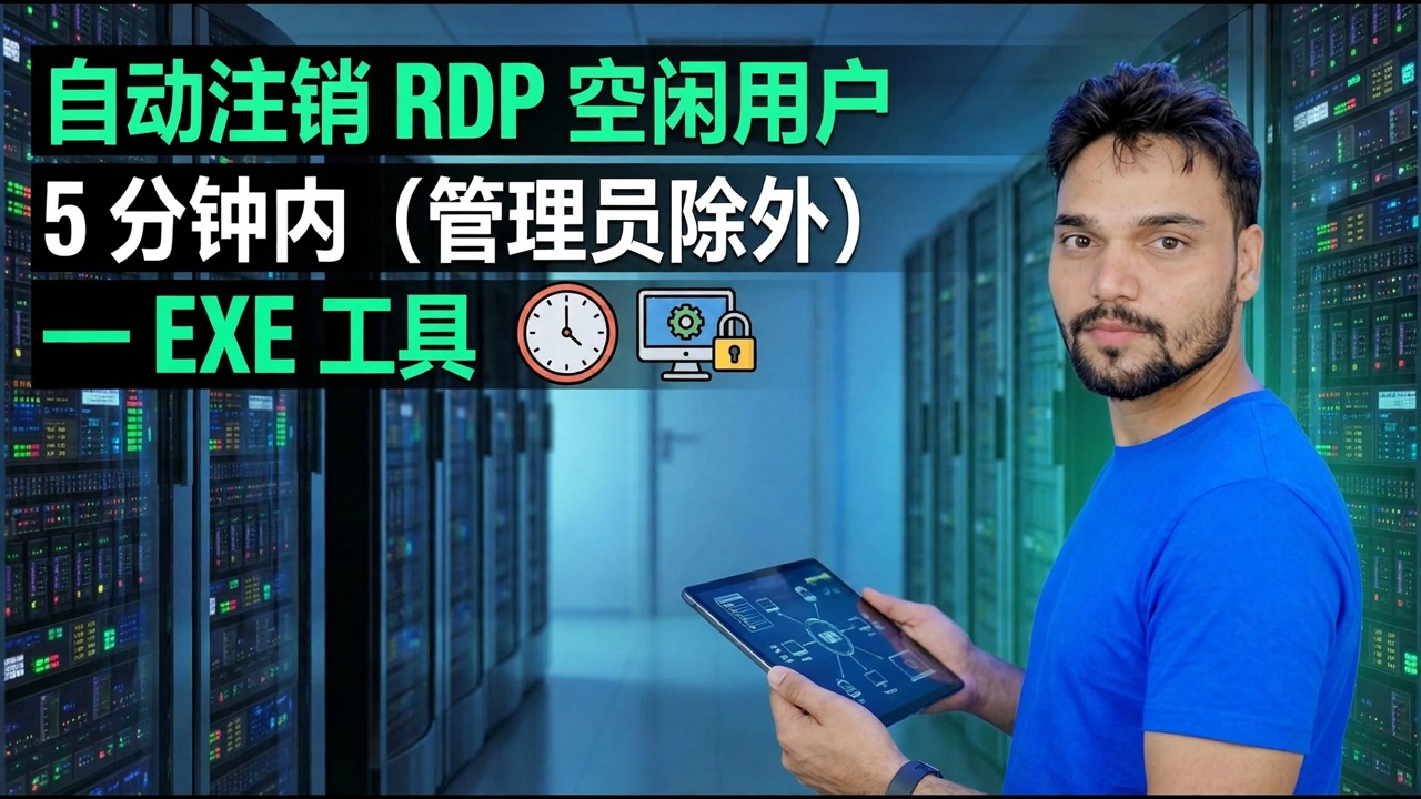 5 分钟内自动注销空闲 RDP 用户