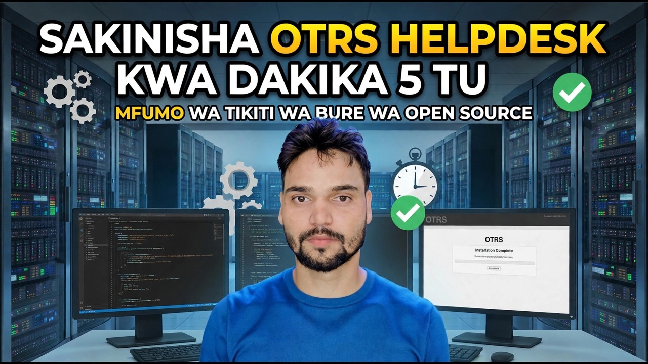 Usakinishaji wa Dawati la Usaidizi la OTRS ndani ya Dakika 5