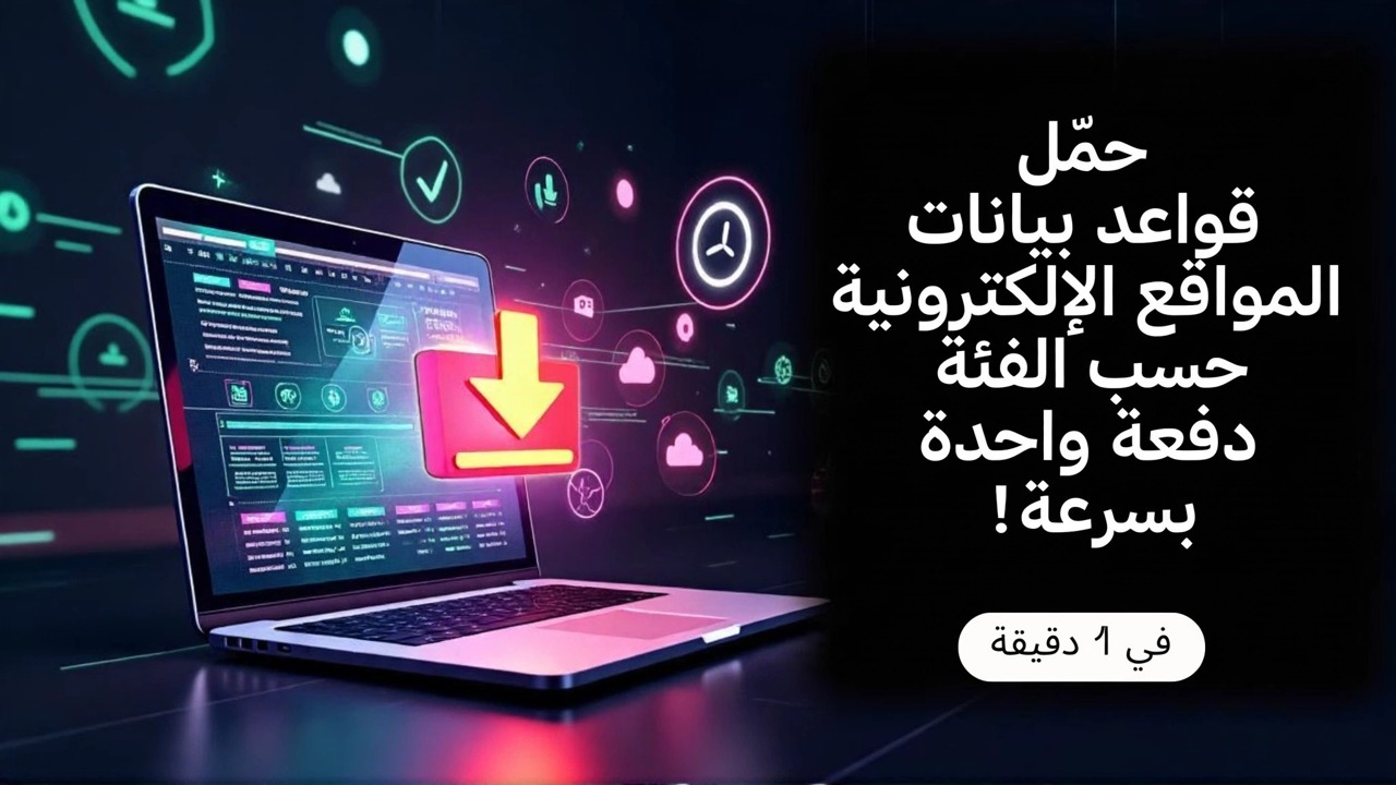 قم بتنزيل قاعدة بيانات موقع الويب بالجملة بسرعة