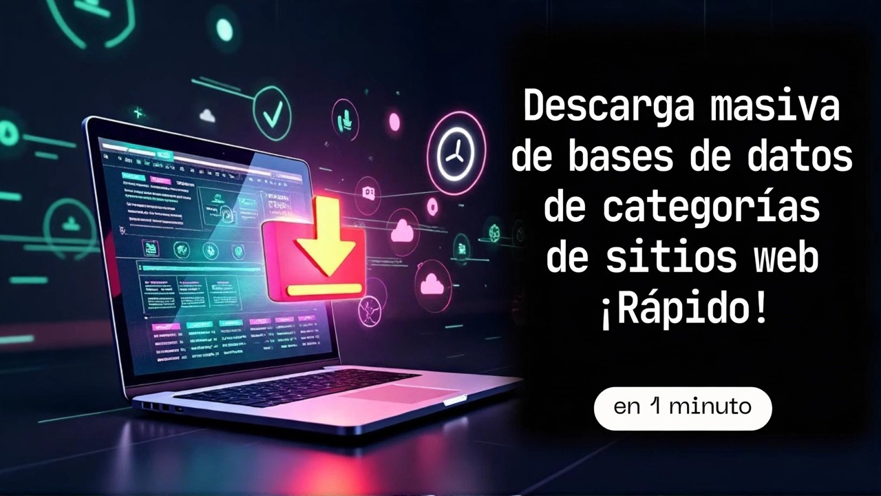 Descargue rápidamente la base de datos de sitios web masivos
