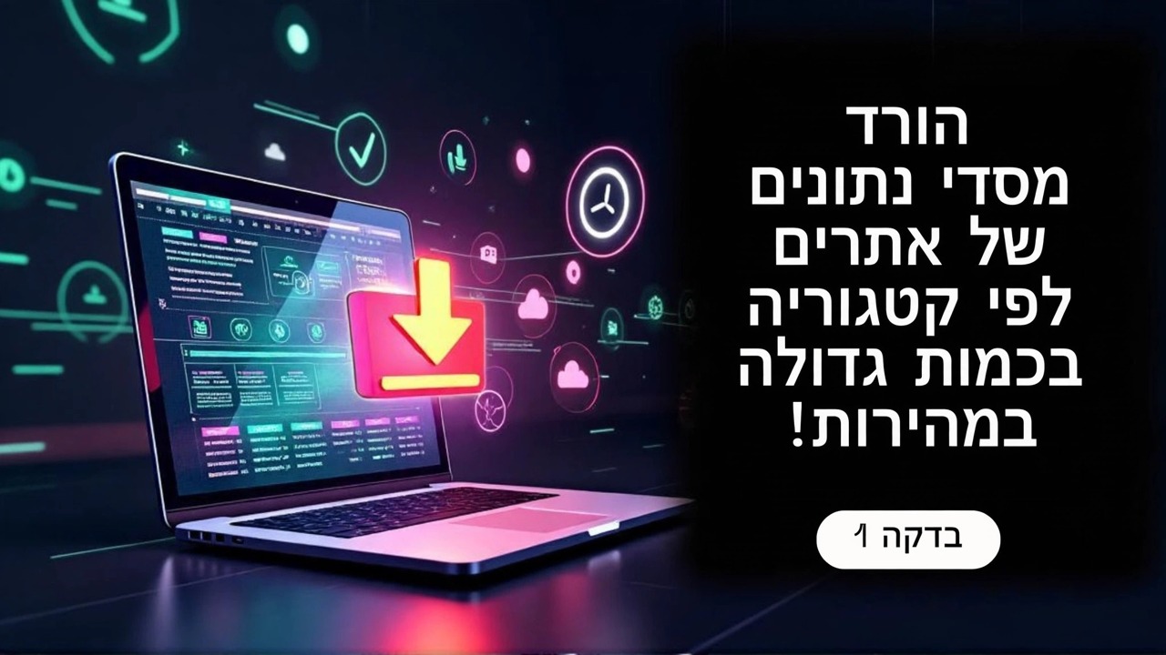 הורד את מסד הנתונים בכמות גדולה במהירות