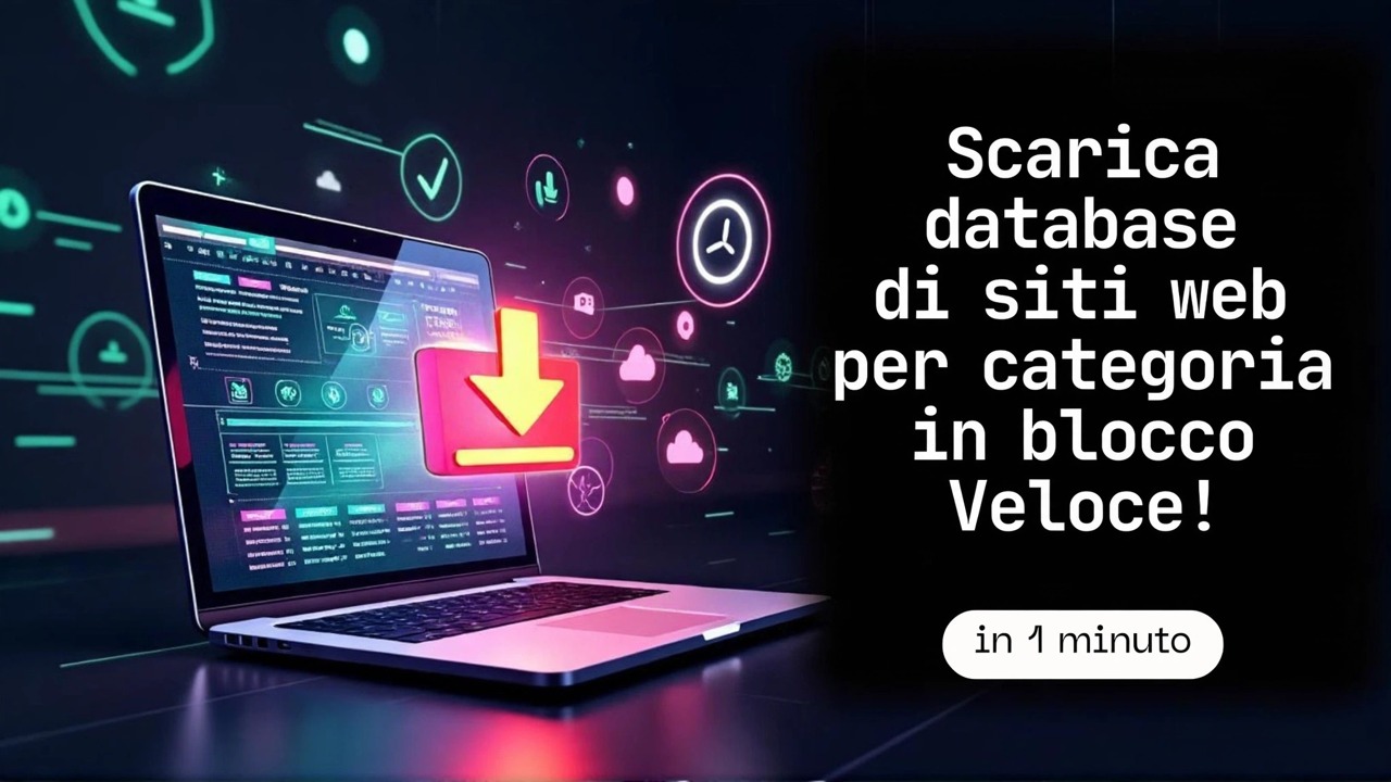 Scarica velocemente il database di siti Web in blocco