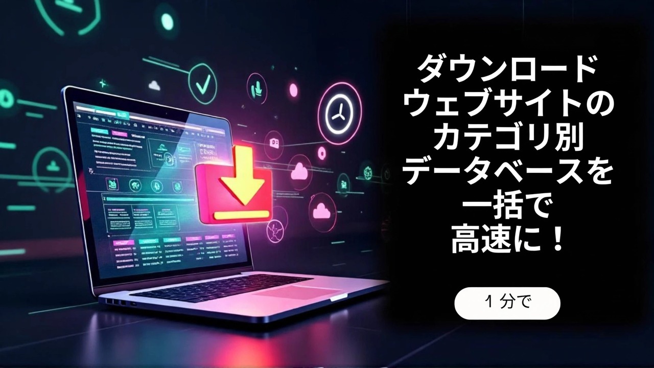 Web サイトのデータベースを高速に一括ダウンロード