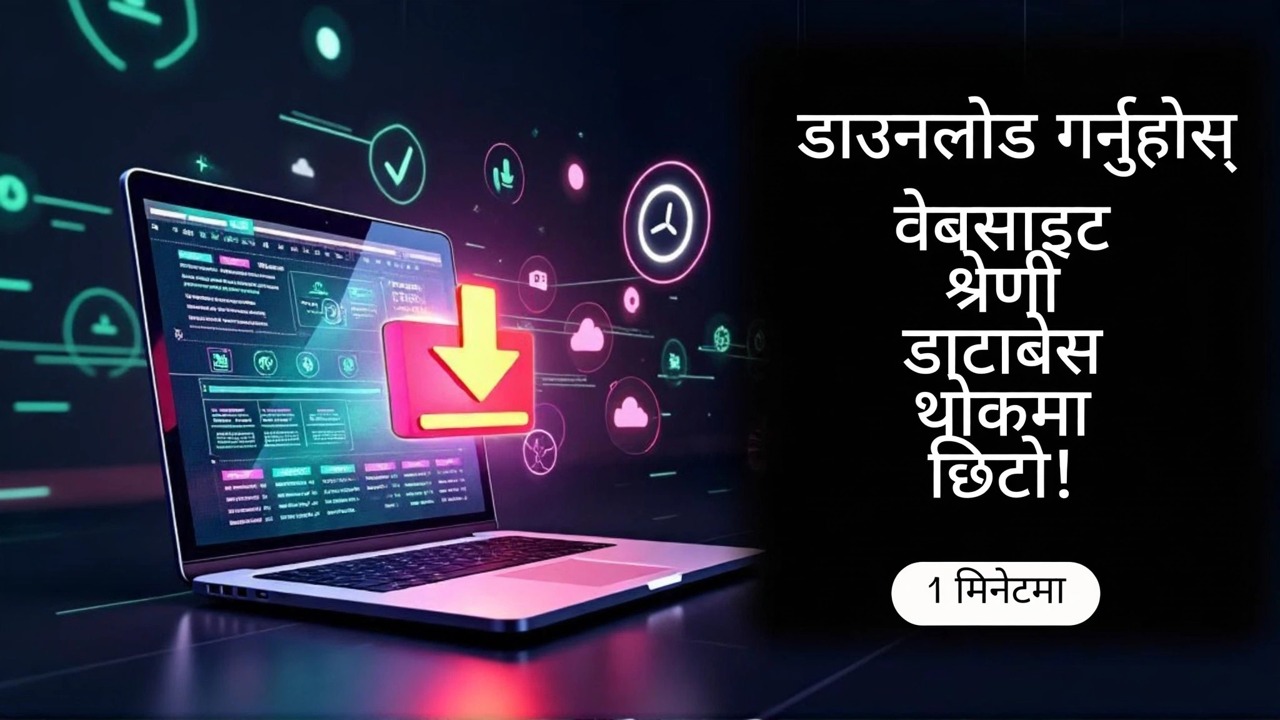 बल्क वेबसाइट डाटाबेस छिटो डाउनलोड गर्नुहोस्