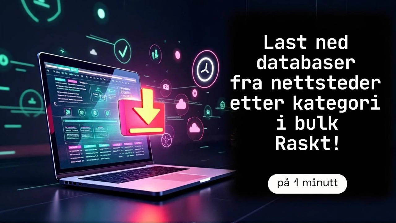 Last ned massenettsteddatabase raskt