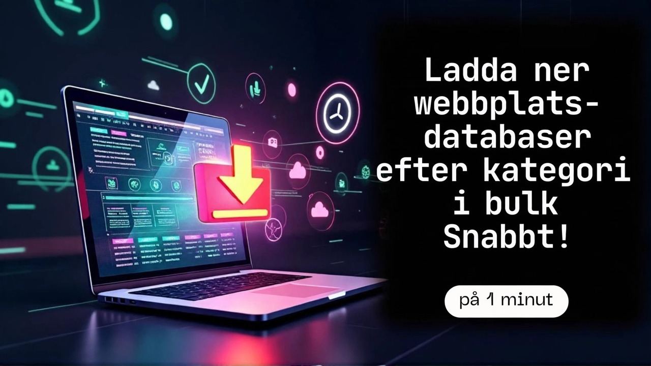 Ladda ner masswebbplatsdatabas snabbt