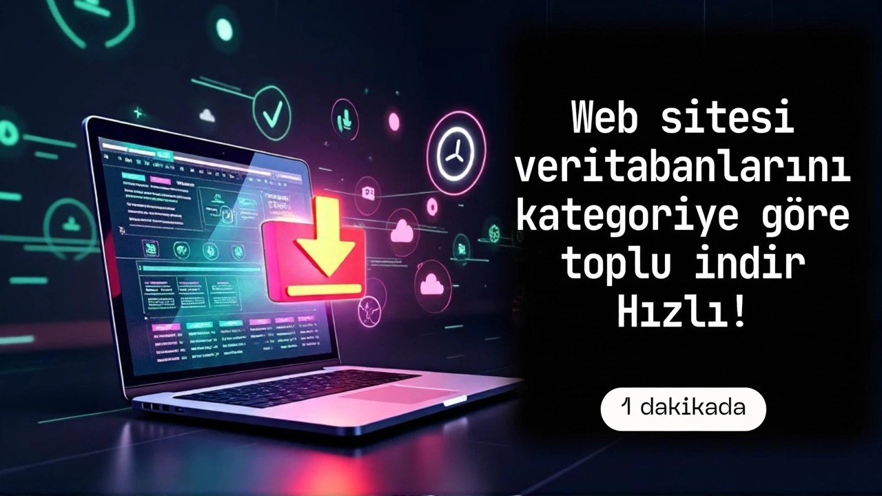 Toplu Web Sitesi Veritabanını Hızlı İndirin